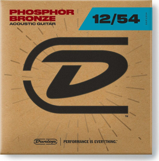 Dunlop Phosphor Bronze Acoustic Σετ Χορδών Phosphor Bronze Ακουστικής Κιθάρας 12 - 54"