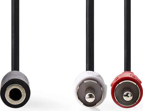 Nedis CAGB22255BK02 Converter RCA 2x Male To 3.5mm Female Black