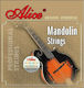 Alice Music Mandolin Strings Σετ Χορδών Steel Μαντολίνου 11 - 40"
