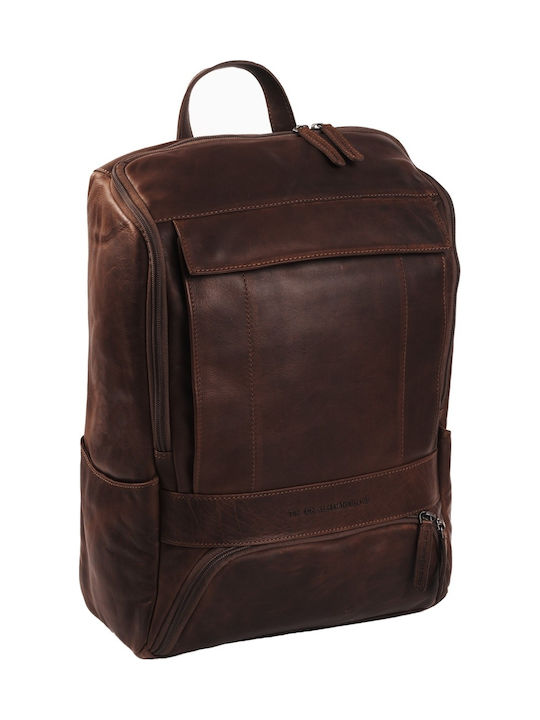 The Chesterfield Brand Men's Leather Backpack Brown 15lt