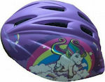 Kidzamo Unicorn Kids' Helmet for City Bike Purple