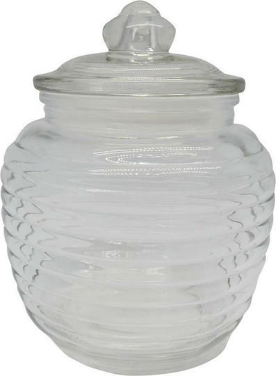Ankor General Use Glass Jar with Airtight Lid Transparent 1400ml