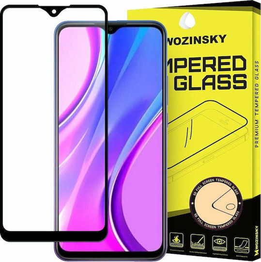 Wozinsky Case Friendly Full Face Tempered Glass Μαύρο (Redmi 9)