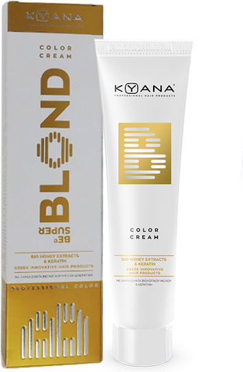 Kyana Bee Super Blond Боя За Коса 11.12 Екстра Изсветляване Брилянтен Пепеляв 100мл