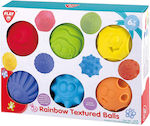 Playgo Rainbow Balls από Ύφασμα για 6+ Μηνών