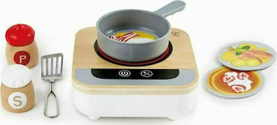 Hape Kochspielzeug / Küchenutensilien Frying Pan aus Holz für 3+ Jahre 8Stück