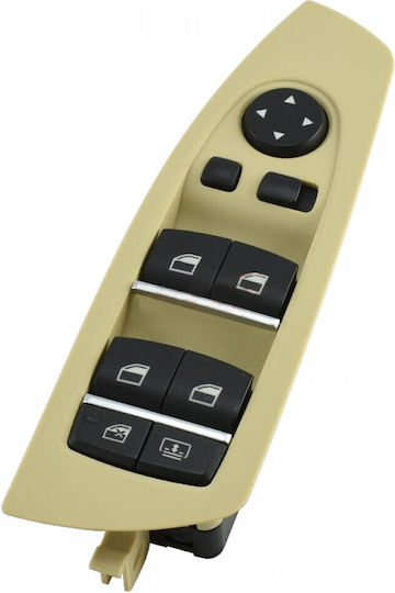 Mcar Car Window Switch for BMW Series 7 F01 / F02 6pin Beige