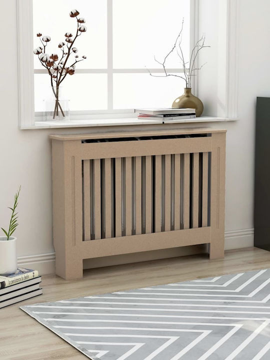 vidaXL Κάλυμμα Καλοριφέρ από MDF Καφέ 112x19x81cm