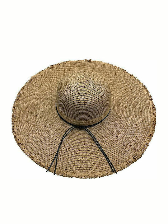 Summertiempo Wicker Women's Floppy Hat Beige