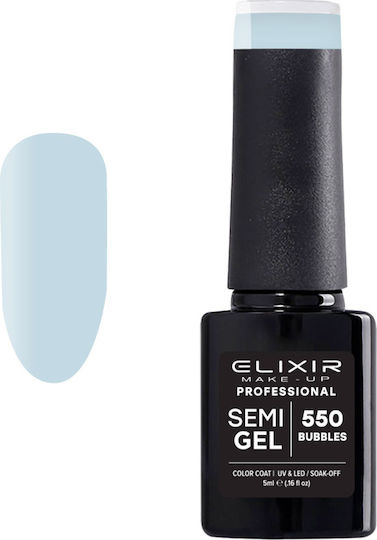 Elixir Semi Gel Ημιμόνιμο Βερνίκι Νυχιών 550 Bubbles 5ml