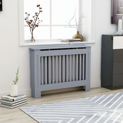 vidaXL Gray Radiator Cover 112x19x81cm 288173