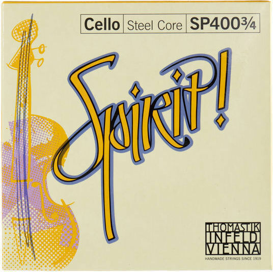 Thomastik Spirit! Cello Μονές Χορδές Steel Τσέλου 4τμχ 3/4