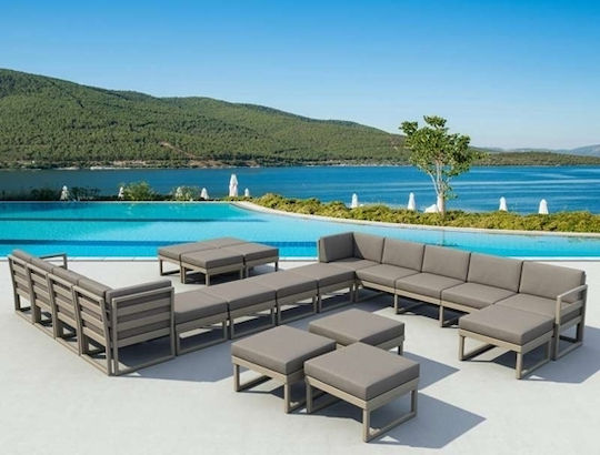 Τραπέζι Καθιστικού Mykonos 65x65x33 Γκρι Τραπέζι Καθιστικού Mykonos 65x65x33 Γκρι