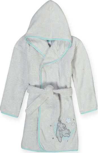 Nef-Nef Homeware Halat de Baie pentru Copii Dumbo Dreams 4 Gri cu Glugă