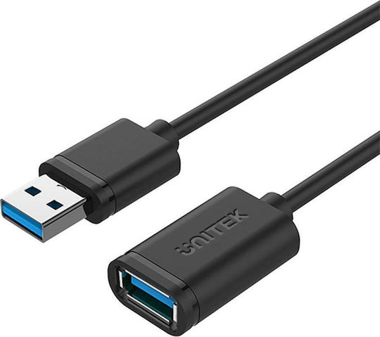 Unitek 1m USB 3.0 Cable A-Male to A-Female (Y-C457GBK)