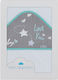 Don Algodon Hooded Baby Bath Towel Love You White