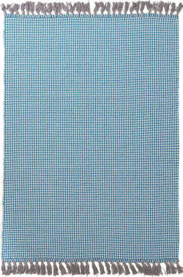 Royal Carpet Houndstooth 130x190cm Καλοκαιρινό Βαμβακερό Caribbean Sea