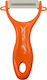 Ankor Peeler/Cleaner for Fruits & Vegetables made of Plastic Orange 1pcs