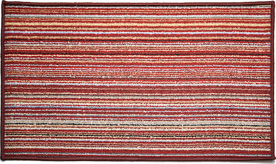 Chios Hellas Stripe TA295 Rectangular Kitchen Mat with Anti-slip Underlay Red 40x67εκ.