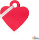My Family Basic Dog ID Tag Heart Red Metal Pers...