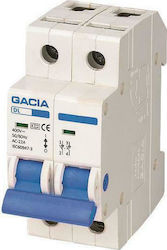 Gacia 2X40A Διακόπτης Ράγας 400V 40A