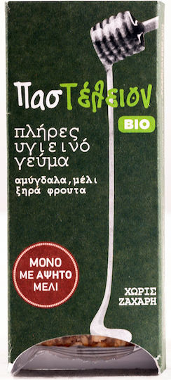 Pasteleion Organic Sesame Seed Candy Μέλι & Αμύγδαλο 45gr