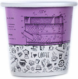 Gusto Colorful Ποτήρι μιας Χρήσης Χάρτινo Πολύχρωμο 120ml 55τμχ