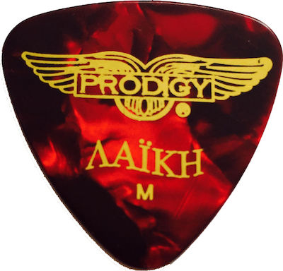 Prodigy Bouzouki Picks Λαϊκή Medium Red Pearl Thickness 0.71mm Set 12pcs