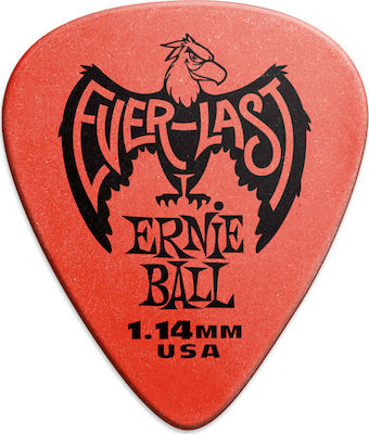 Ernie Ball Guitar Pick Everlast -1 Red Thickness 1.14mm 1pc