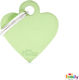 My Family Basic Dog ID Tag Heart Green Metal Pe...