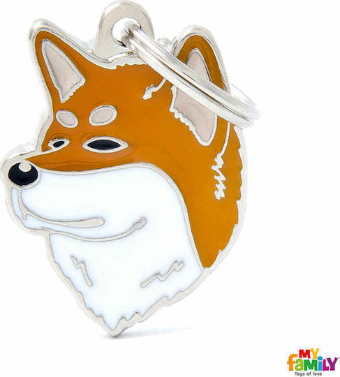 My Family Friends Akita Inu Ταυτότητα Σκύλου Καφέ Μεταλλική (Προσωποποιημένη)