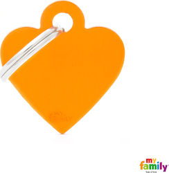 My Family Basic Heart Orange Metal Personalized My Family Basic Heart Orange Metal Personalized