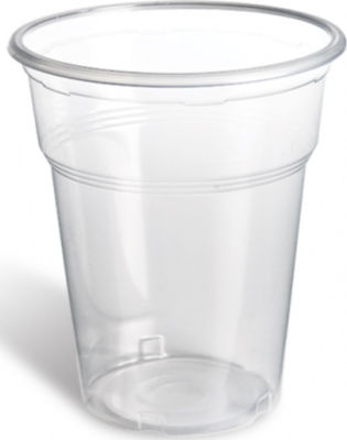 Pahar de unică folosință Plastic Transparent 300ml 50buc