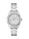Seiko Essentials Γυναικείο Ρολόι 29.8mm Μπαταρίας με Ασημί Μεταλλικό Μπρασελέ