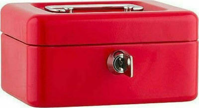Sax Κουτί Ταμείου με Κλειδί Box L 0-812-03 Κόκκινο