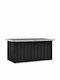 vidaXL Metal Outdoor Storage Box Ανθρακί 129x67x65cm