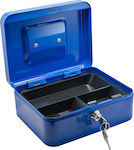 Technomax Κουτί Ταμείου με Κλειδί Elegant 76 76/3 Blue Μπλε