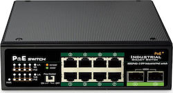 Digitus DN-651110 Unmanaged L2 PoE+ Switch με 8 Θύρες Gigabit (1Gbps) Ethernet και 2 SFP Θύρες