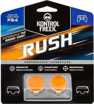 KontrolFreek Performance Thumbsticks Thumb Grips Rush for PS4 In Orange Colour