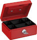 Basi Cash Box with Lock Red GK10-RD