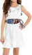 Guess Φόρεμα Kids Dress Sleeveless White