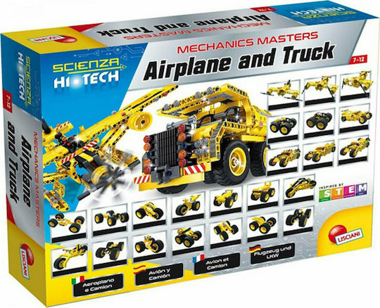 Lisciani Giochi Παιχνίδι Κατασκευών Πλαστικό Hi Tech Plane and Truck για Παιδιά 7+ Ετών