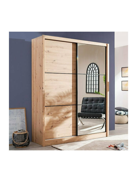 Double Door Wardrobe Sliding Navara with Mirror...