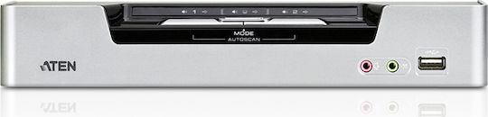 Aten 2-Port USB DVI Dual Link Dual Display/Audio KVMP Switch
