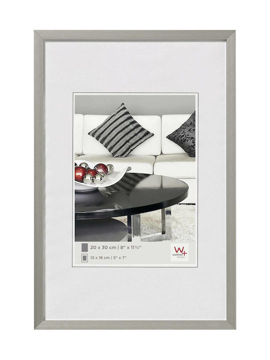 Walther Photo Frame Metallic 20x30cm with Silver Frame