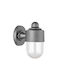 Adeleq Waterproof Wall-Mounted Outdoor Ceiling Light IP44 E27 Gray