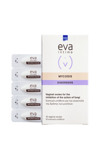 Intermed Eva Intima Mycosis Disorders Κολπικά Υπόθετα με Χαμομήλι 10τμχ
