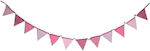 Pink fabric flags