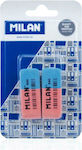 Milan Eraser Set for Pencil and Pen 620 53x20x8mm 2pcs