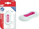 Madrid Papel Eraser for Pencil and Pen with Ergonomic Handle 65x33x12mm White-Pink 1pcs White
